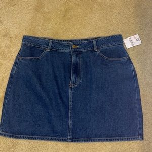 Nwt denim forever 21 plus skirt